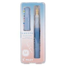 Pilot Kakuno Madoromi Fountain Pen - Twilight Periwinkle, Medium Nib, front of packaging