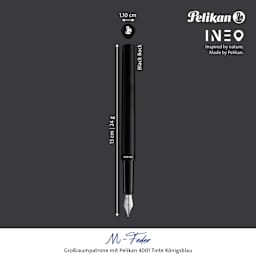 Pelikan Ineo Fountain Pen - Black Rock with dimension