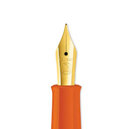 Pelikan M200 Fountain Pen - Orange Delight, nib
