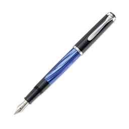 Pelikan M205 Fountain Pen - Blue Marble, out of packaging