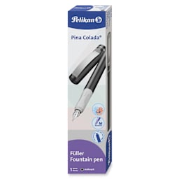 Pelikan Pina Colada Fountain Pen - Anthracite Metallic, Medium Nib packaging