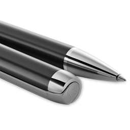 Pelikan Pura Ballpoint Pen - Anthracite close up of both ends