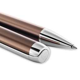 Pelikan Pura Ballpoint Pen - Mocha closeup of both ends