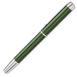 Pelikan Pura Rollerball Pen - Deep Green with cap on