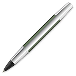 Pelikan Pura Rollerball Pen - Deep Green with cap off