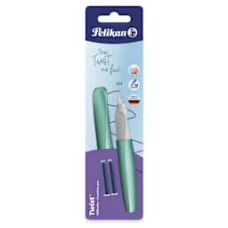 Pelikan Twist Fountain Pen - Cold Alaska, Medium Tip, front of the packaging
