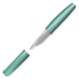 Pelikan Twist Fountain Pen - Cold Alaska, Medium Tip, pen and cap