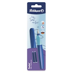 Pelikan Twist Fountain Pen - Deep Blue, Medium Tip, front of the packaging