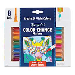 Crayola Color-Change Doodle Markers - Set of 8, front of packaging