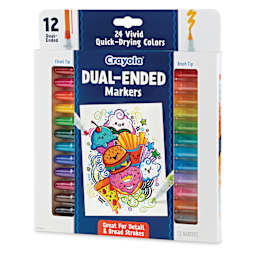 Crayola Dual-Ended Doodle Markers - Set of 12, front of packaging