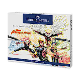 Faber-Castell Pitt Comic Illustration Set - Front of package of Comic Illustration Set