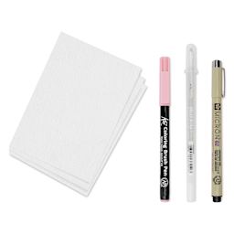 Sakura Creative Kit - Cherry Blossom, contents laid out