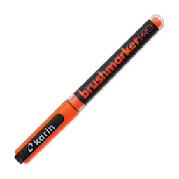 Karin Brushmarkers Pro Marker - Neon Orange, cap on