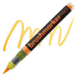 Karin Brushmarkers Pro Marker - Neon Orange, swatch and marker