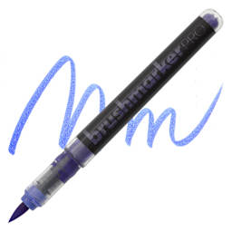 Karin Brushmarkers Pro Marker - Neon Violet Blue, swatch and marker