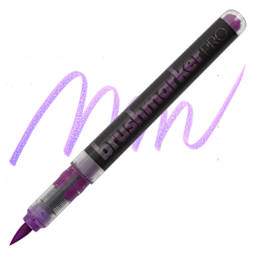 Karin Brushmarkers Pro Marker - Neon Violet, swatch and marker