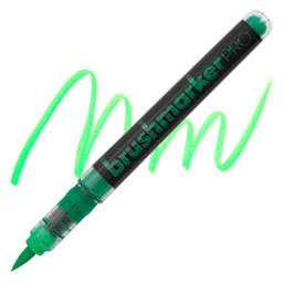 Karin Brushmarkers Pro Marker - Neon Light Green, swatch and marker