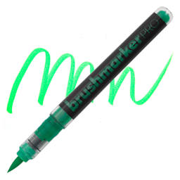 Karin Brushmarkers Pro Marker - Neon Green, swatch and marker
