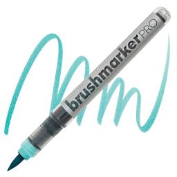 Karin Brushmarkers Pro Marker - Cool Aqua marker and swatch