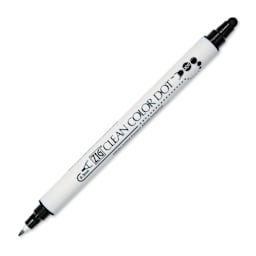 Zig Clean Color Dot Dual Tip Marker - Black, caps off