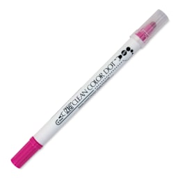 Zig Clean Color Dot Dual Tip Marker - Pink, caps on