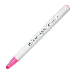 Zig Clean Color Dot Marker - Fl. Pink, marker with cap off