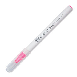 Zig Clean Color Dot Marker - Fl. Pink, marker with cap on