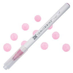 Zig Clean Color Dot Marker - Pale Rose, swatch and marker