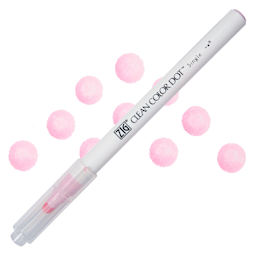 Zig Clean Color Dot Marker - Baby Pink, swatch and marker