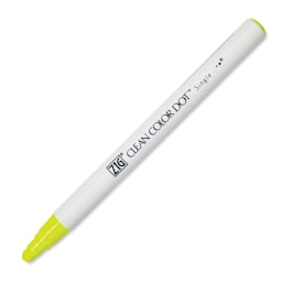 Zig Clean Color Dot Marker - Fl. Yellow, marker with cap off