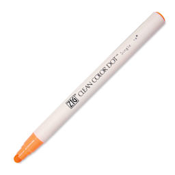 Zig Clean Color Dot Marker - Fl. Orange, marker with cap off