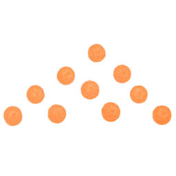 Zig Clean Color Dot Marker - Fl. Orange, swatch