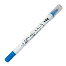 Zig Clean Color Dot Dual Tip Marker - Blue, caps on