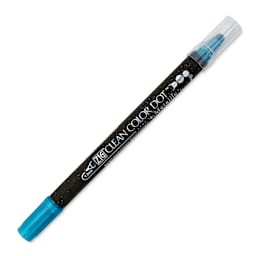 Zig Clean Color Dot Dual Tip Marker - Metallic Blue, caps on
