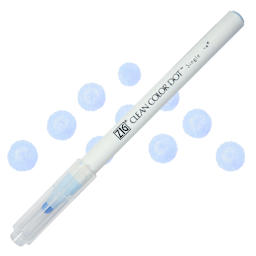 Zig Clean Color Dot Marker - Powder Blue, swatch and marker