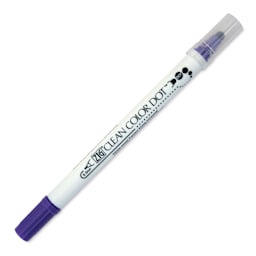 Zig Clean Color Dot Dual Tip Marker - Violet, caps on