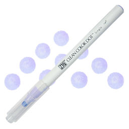 Zig Clean Color Dot Marker - English Lavender, swatch and marker