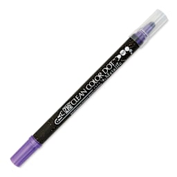 Zig Clean Color Dot Dual Tip Marker - Metallic Violet, caps on