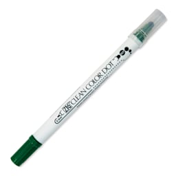 Zig Clean Color Dot Dual Tip Marker - Green, caps on
