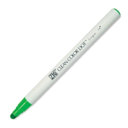 Zig Clean Color Dot Marker - Fl. Green, marker with cap off