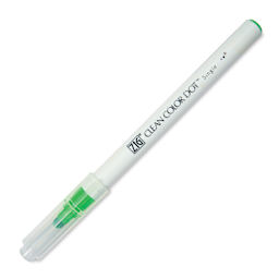 Zig Clean Color Dot Marker - Fl. Green, marker with cap on