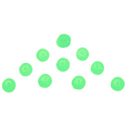 Zig Clean Color Dot Marker - Fl. Green, swatch
