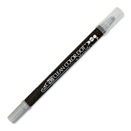 Zig Clean Color Dot Dual Tip Marker - Metallic Silver, caps on
