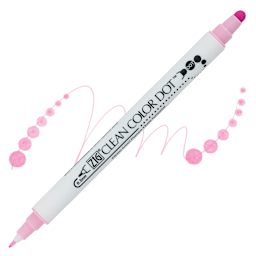 Zig Clean Color Dot Marker - Candy Pink marker and swatch