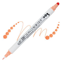 82310-3710 Zig Clean Color Dot Marker - Island Coral marker and swatch