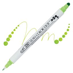 Zig Clean Color Dot Marker - Kiwi marker and swatch