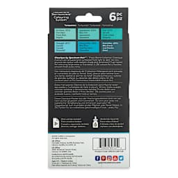 Spectrum Noir Classique Markers - Turquoises, Set of 6 - back of packaging
