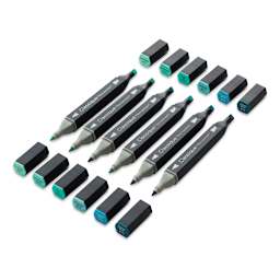 Spectrum Noir Classique Markers - Turquoises, Set of 6