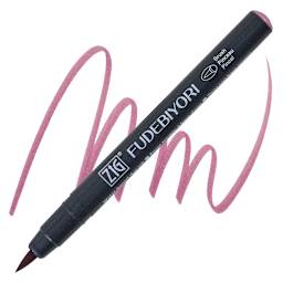 Zig Fudebiyori Brush Pen - Pale Rose  pen and swatch