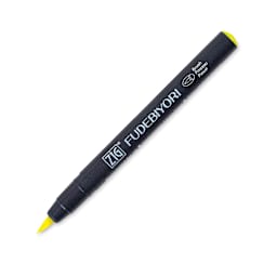 Zig Fudebiyori Brush Pen - Lemon Yellow